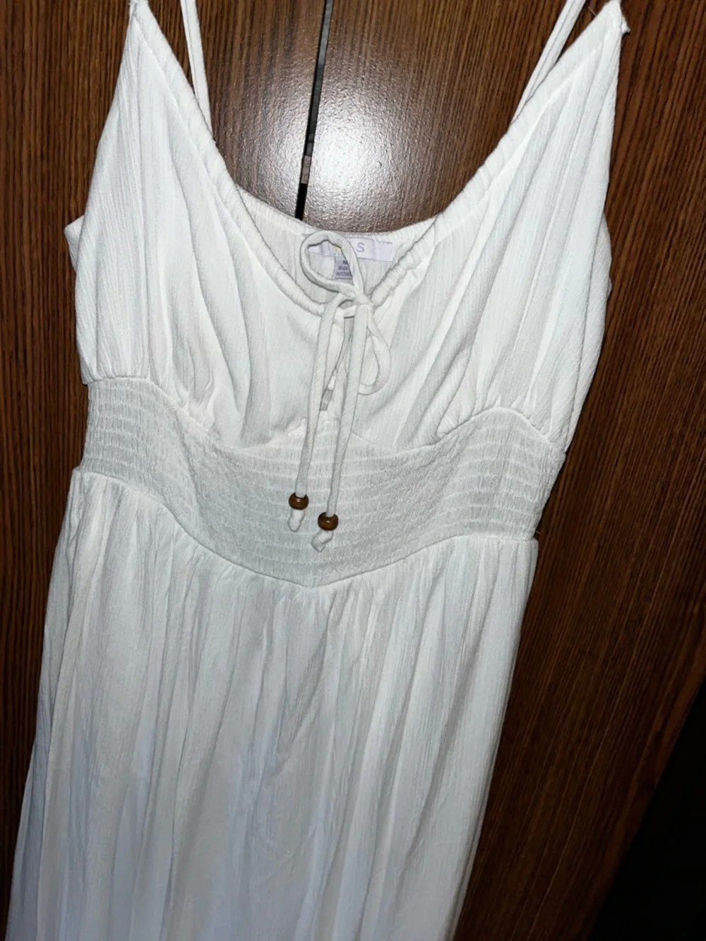 Fashion nova White Spaghetti Strap Midi Dress with Tie Front medium - Picture 3 of 3